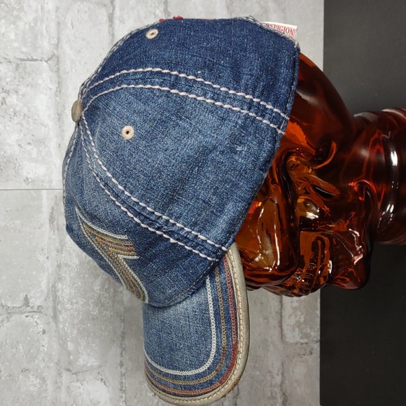 Vintage True Religion Embroidered Horseshoe Logo Baseball Cap - Picture 4 of 10